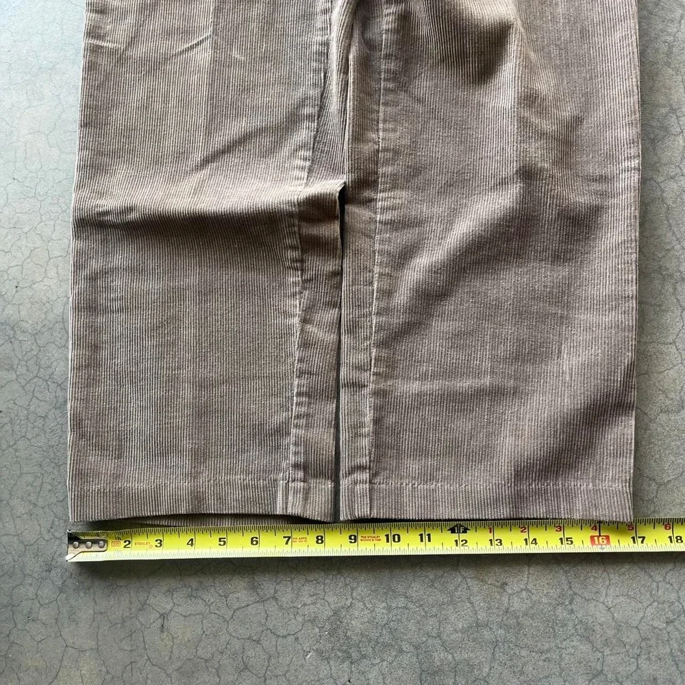 Vintage 90s haggar brown/tan corduroy relaxed fit trouser pants 30